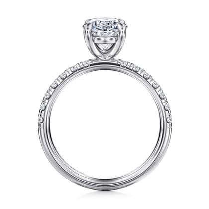 Winslow - 14K White Gold Oval Diamond Engagement Ring