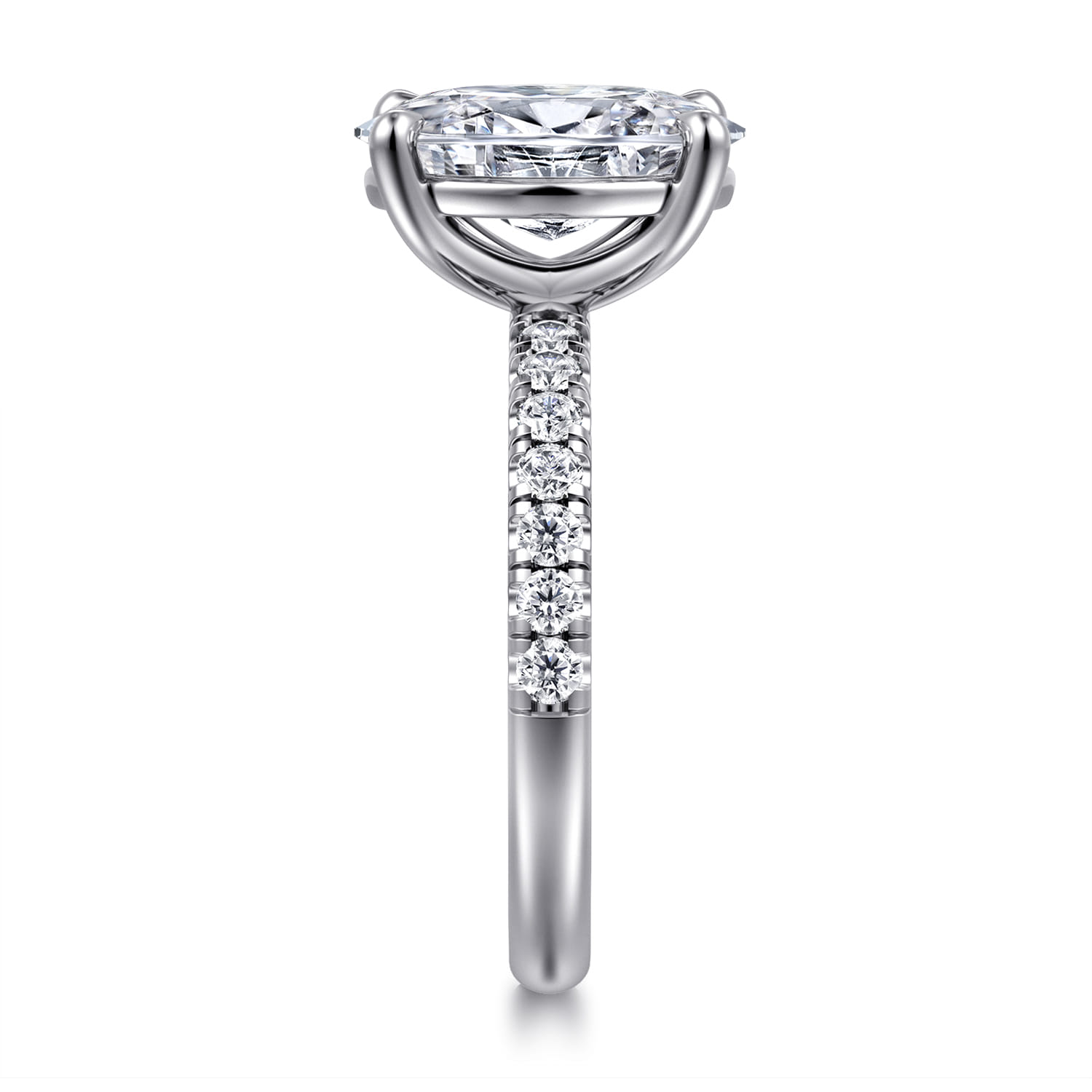 Winslow - 14K White Gold Oval Diamond Engagement Ring