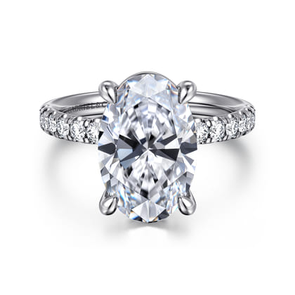 Winslow - 14K White Gold Oval Diamond Engagement Ring