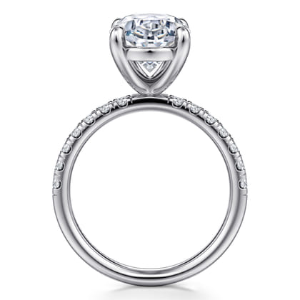 Winslow - 14K White Gold Oval Diamond Engagement Ring
