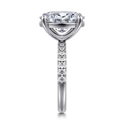 Winslow - 14K White Gold Oval Diamond Engagement Ring
