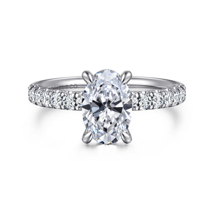 Winslow - 14K White Gold Oval Diamond Engagement Ring