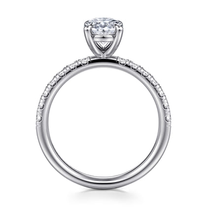 Winslow - 14K White Gold Oval Diamond Engagement Ring