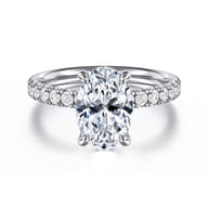 Winslow - 14K White Gold Oval Diamond Engagement Ring
