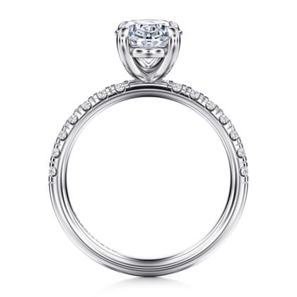 Winslow - 14K White Gold Oval Diamond Engagement Ring