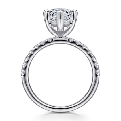 Winslow - 14K White Gold Pear Shape Diamond Engagement Ring