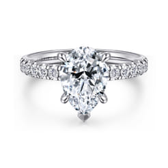 Winslow - 14K White Gold Pear Shape Diamond Engagement Ring