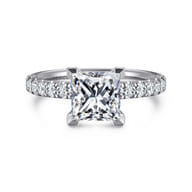 Winslow - 14K White Gold Princess Cut Diamond Engagement Ring