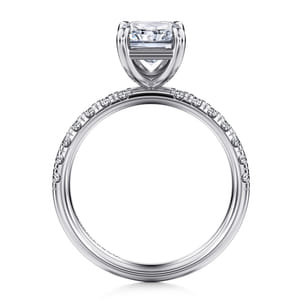 Winslow - 14K White Gold Radiant Cut Diamond Engagement Ring