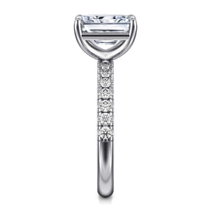 Winslow - 14K White Gold Radiant Cut Diamond Engagement Ring