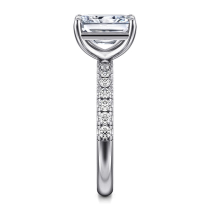 Winslow - 14K White Gold Radiant Cut Diamond Engagement Ring