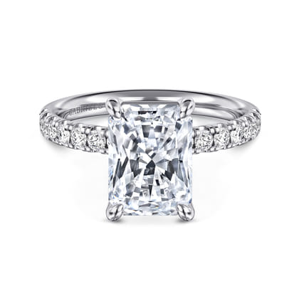Winslow - 14K White Gold Radiant Cut Diamond Engagement Ring