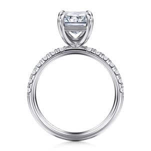 Winslow - 14K White Gold Radiant Cut Diamond Engagement Ring