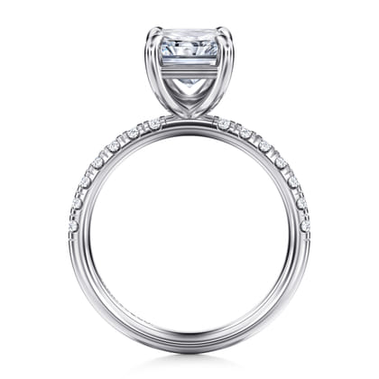 Winslow - 14K White Gold Radiant Cut Diamond Engagement Ring