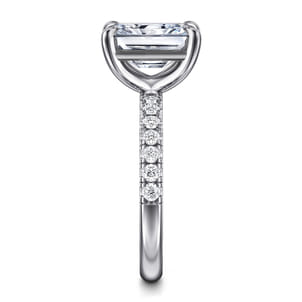 Winslow - 14K White Gold Radiant Cut Diamond Engagement Ring