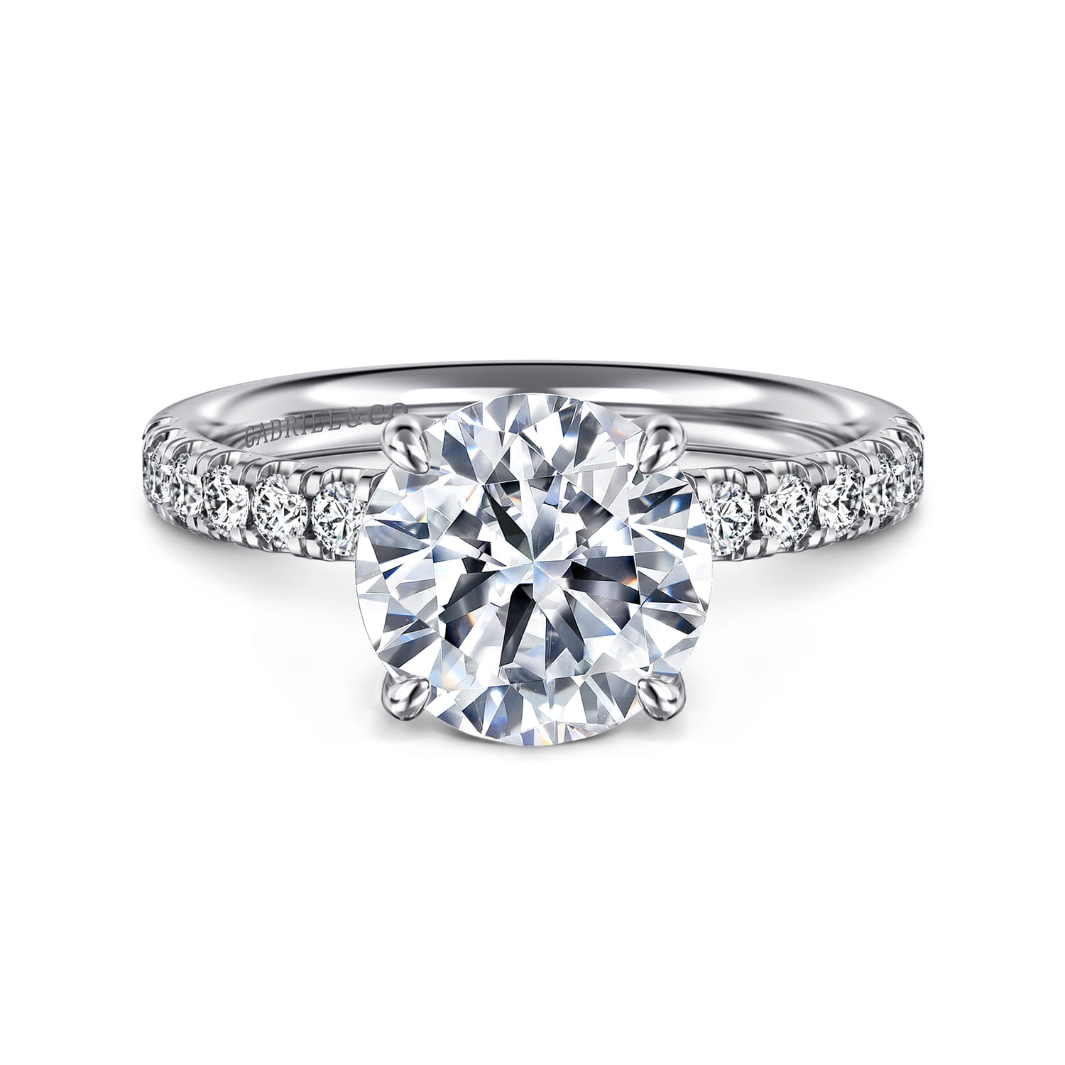 Winslow - 14K White Gold Round Diamond Engagement Ring