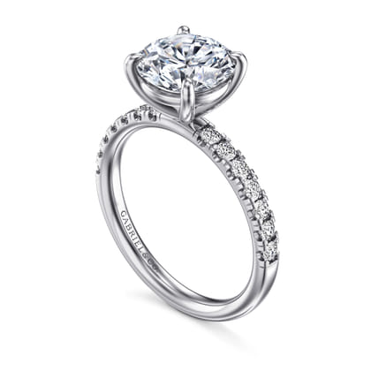 Winslow - 14K White Gold Round Diamond Engagement Ring