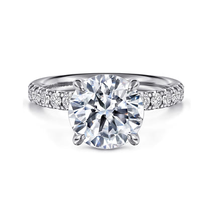 Winslow - 14K White Gold Round Diamond Engagement Ring