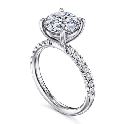 Winslow - 14K White Gold Round Diamond Engagement Ring