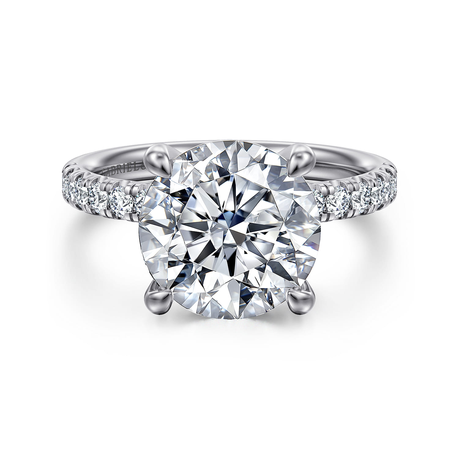 Winslow - 14K White Gold Round Diamond Engagement Ring