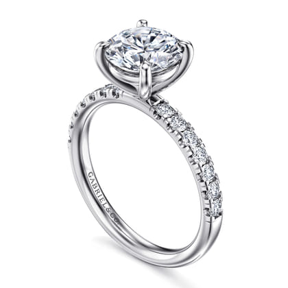 Winslow - 14K White Gold Round Diamond Engagement Ring