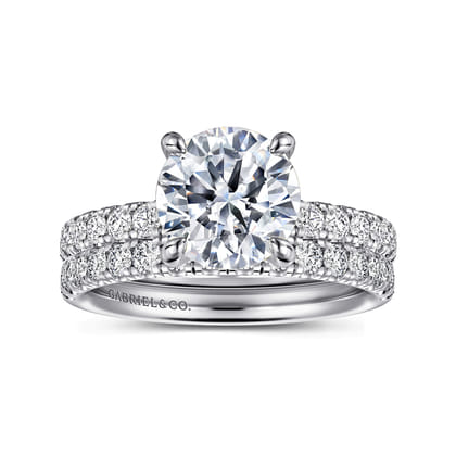 Winslow - 14K White Gold Round Diamond Engagement Ring