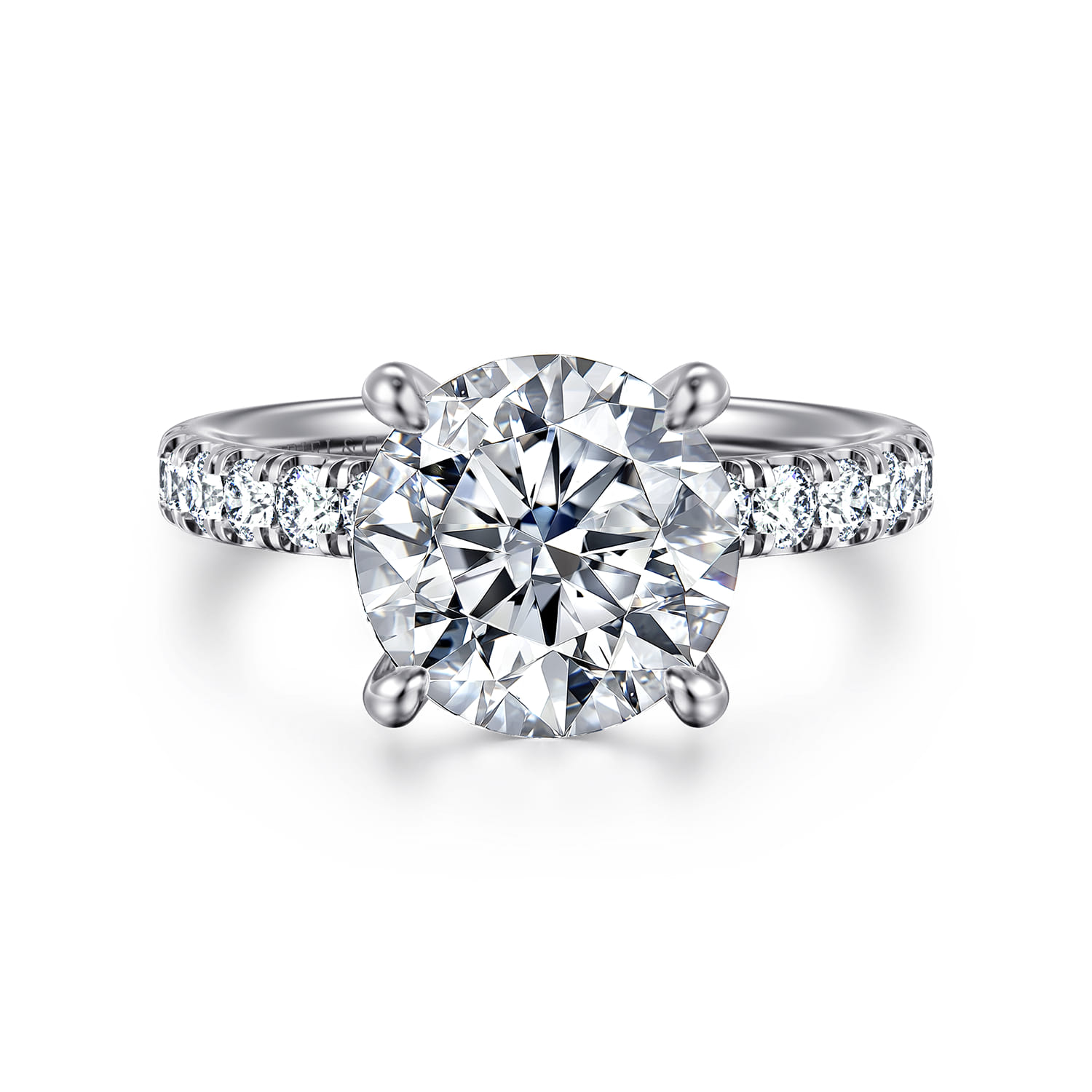 Winslow - 14K White Gold Round Diamond Engagement Ring