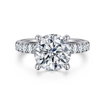 Winslow - 14K White Gold Round Diamond Engagement Ring