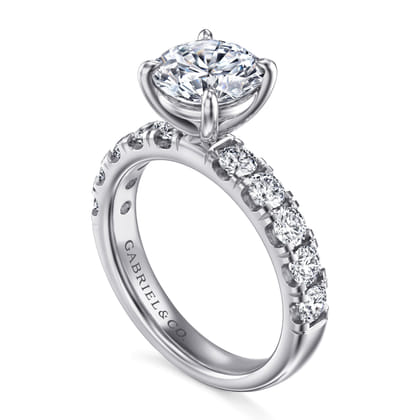 Winslow - 14K White Gold Round Diamond Engagement Ring