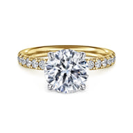 Winslow - 14K White-Yellow Gold Round Diamond Engagement Ring