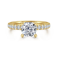 Winslow - 14K Yellow Gold Cushion Cut Diamond Engagement Ring