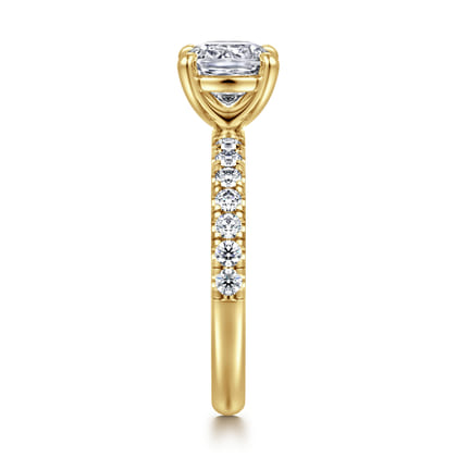 Winslow - 14K Yellow Gold Cushion Cut Diamond Engagement Ring