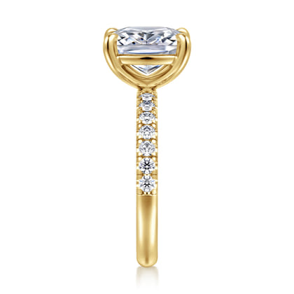 Winslow - 14K Yellow Gold Elongated Cushion Diamond Engagement Ring