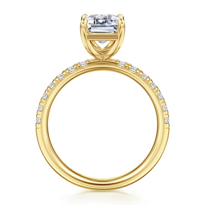 Winslow - 14K Yellow Gold Emerald Cut Diamond Engagement Ring