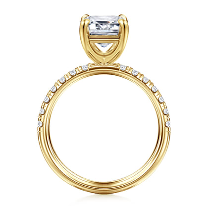 Winslow - 14K Yellow Gold Emerald Cut Diamond Engagement Ring