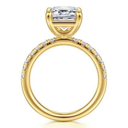 Winslow - 14K Yellow Gold Emerald Cut Diamond Engagement Ring