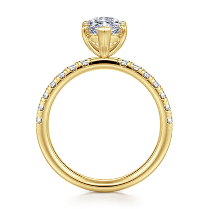 Winslow - 14K Yellow Gold Marquise Shape Diamond Engagement Ring