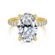 Winslow - 14K Yellow Gold Oval Diamond Engagement Ring