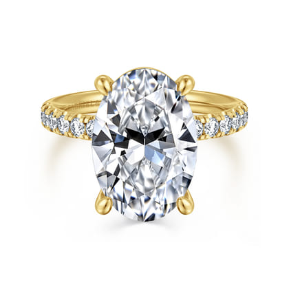 Winslow - 14K Yellow Gold Oval Diamond Engagement Ring