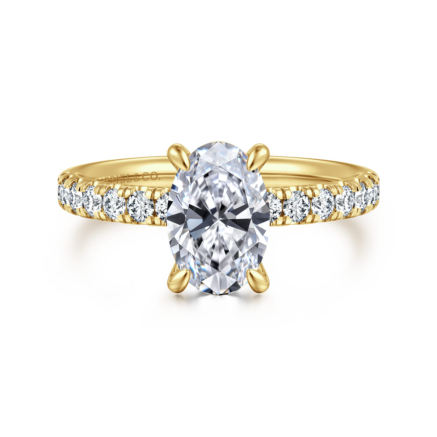 Winslow - 14K Yellow Gold Oval Diamond Engagement Ring