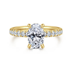 Winslow - 14K Yellow Gold Oval Diamond Engagement Ring