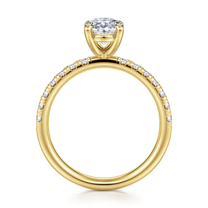 Winslow - 14K Yellow Gold Oval Diamond Engagement Ring