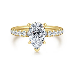 Winslow - 14K Yellow Gold Pear Shape Diamond Engagement Ring