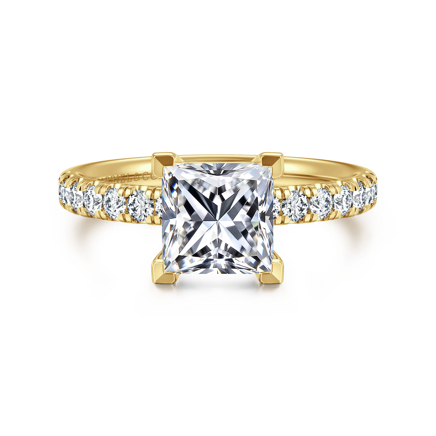 Winslow - 14K Yellow Gold Princess Cut Diamond Engagement Ring
