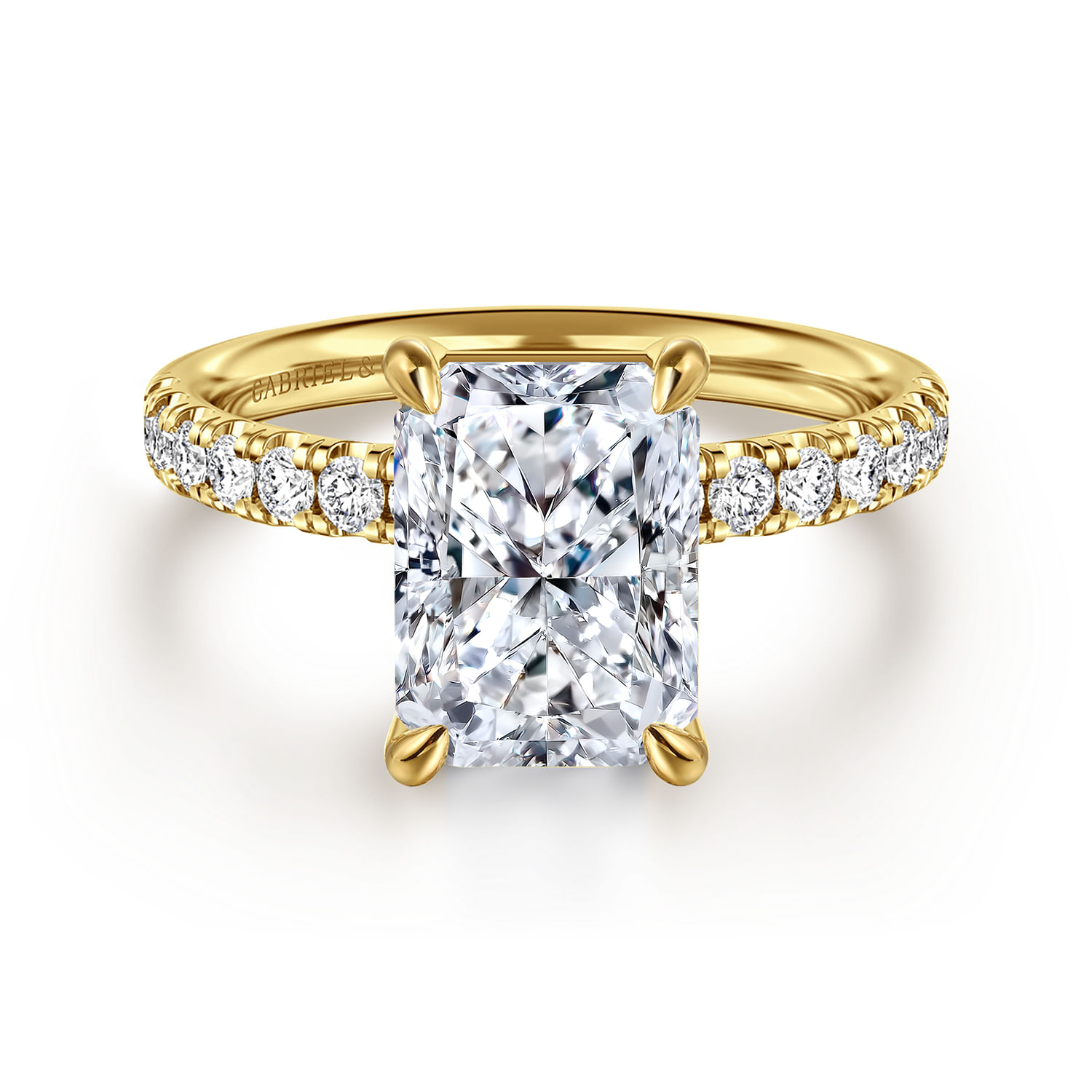 Winslow - 14K Yellow Gold Radiant Cut Diamond Engagement Ring