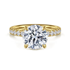 Winslow - 14K Yellow Gold Round Diamond Engagement Ring