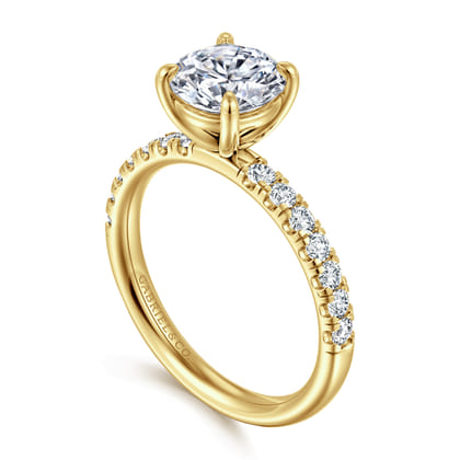 Winslow - 14K Yellow Gold Round Diamond Engagement Ring