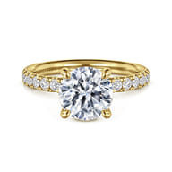 Winslow - 14K Yellow Gold Round Diamond Engagement Ring