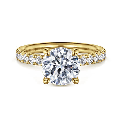 Winslow - 14K Yellow Gold Round Diamond Engagement Ring