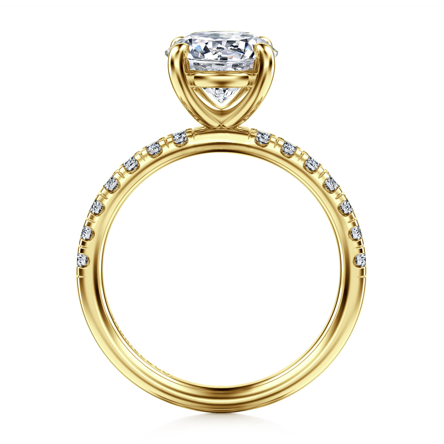 Winslow - 14K Yellow Gold Round Diamond Engagement Ring